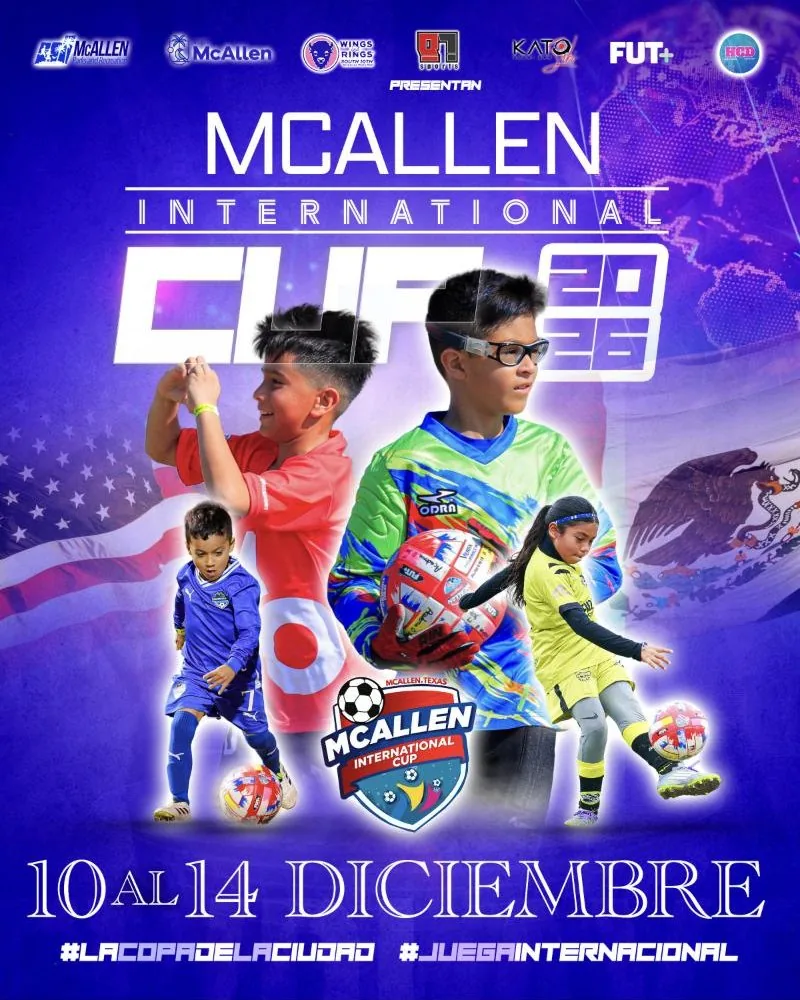 Póster McAllen International Cup 2026, 10 al 14 de diciembre